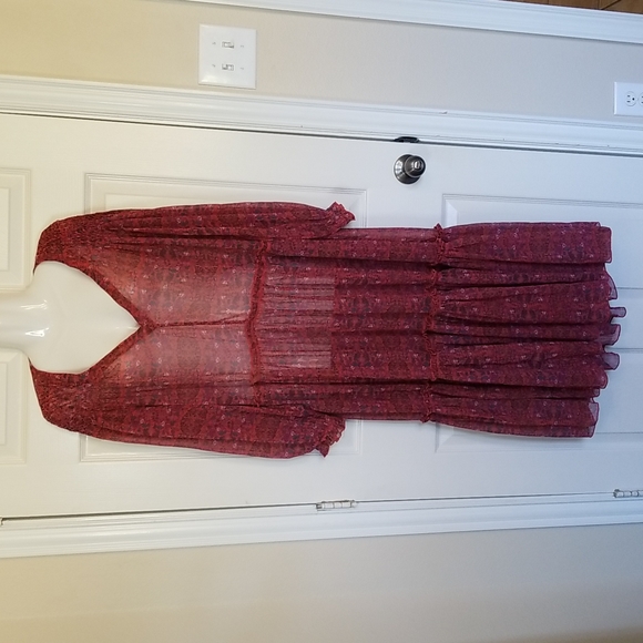 Free People Dresses & Skirts - Free People Womens Burgandy Maxi Dress